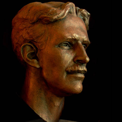 Tesla by Blake Ketchum, Portrait Sculptor